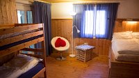 Schlafzimmer 2:  Doppelzimmer mit Stockbett